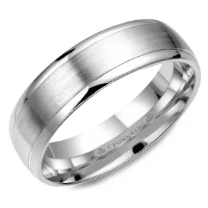 14K Satin Finish Men's Band