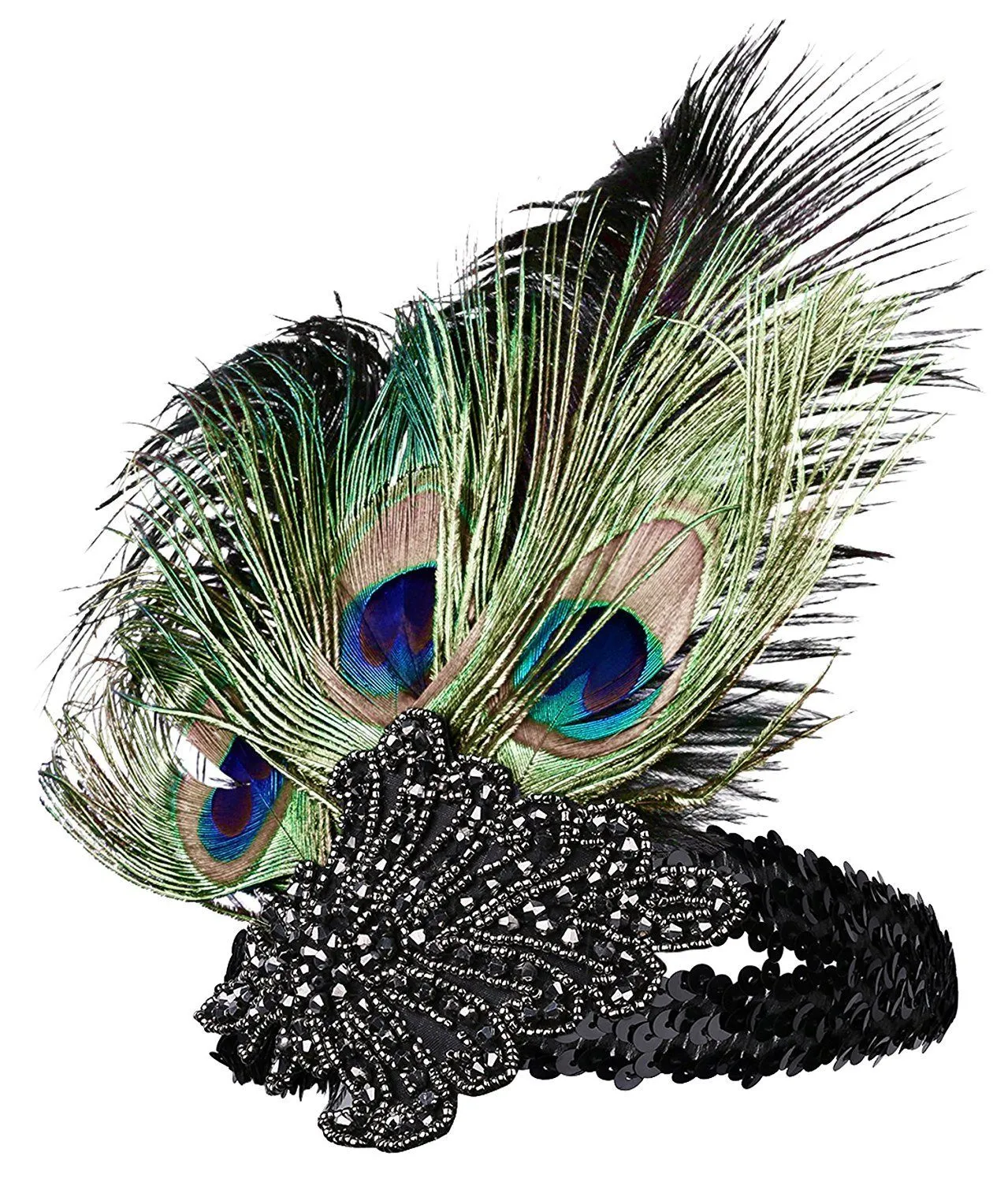 1920s Peacock Headband Great Gatsby Flapper Headpiece|JaosWish