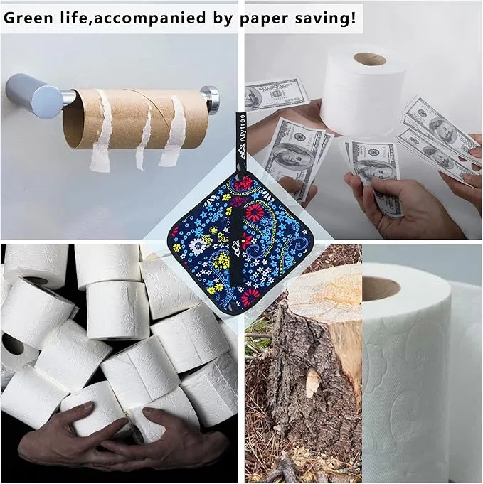 2PCS Pee Cloth Silver Infused for Women Hiking, Pee Rag for Female Peeing Outdoor,Camping Reusable Toilet Paper,Hygienic Urination Solution for Travel