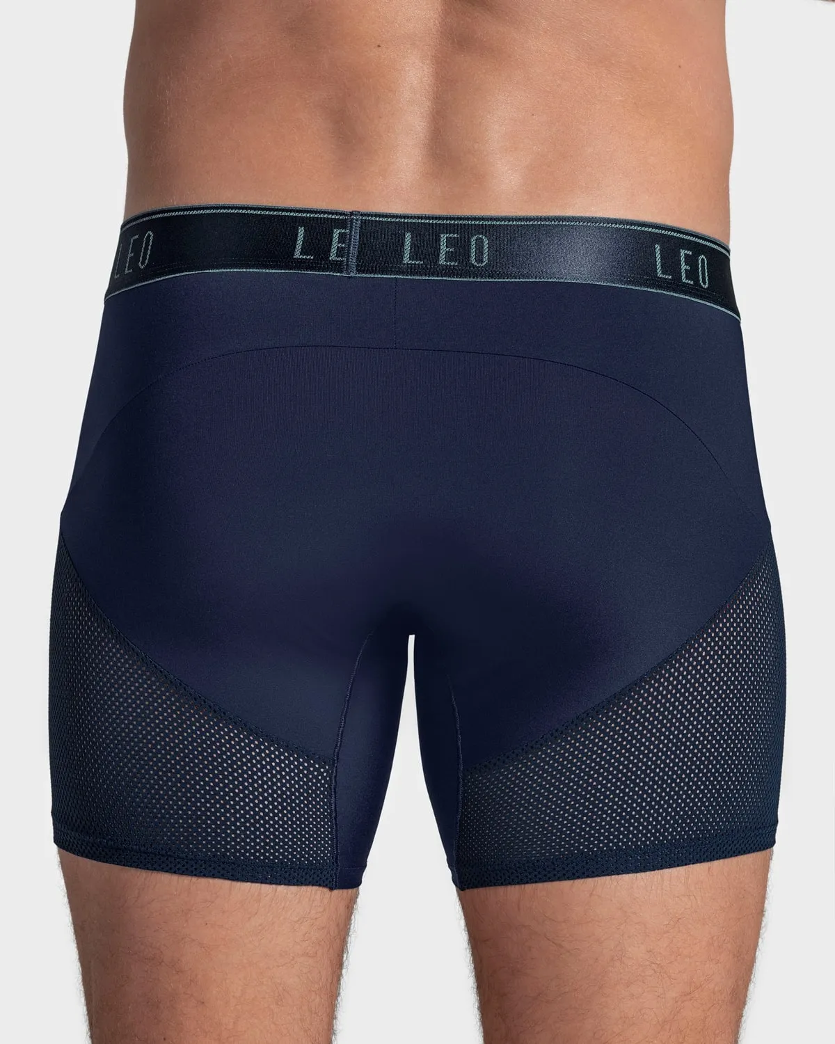 5-Pack High-Tech Mesh Boxer Briefs with Ergonomic Pouches