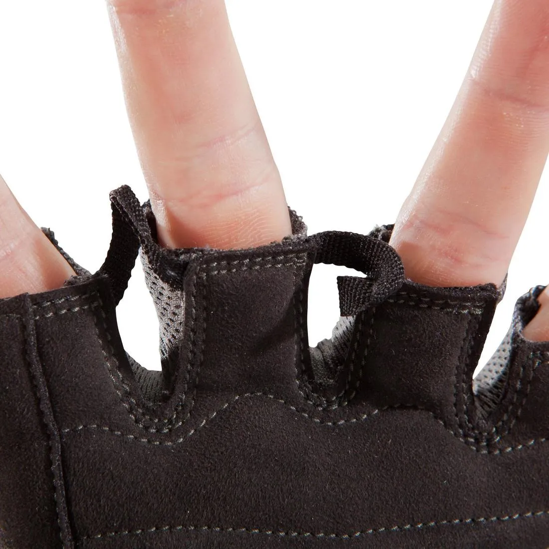 500 Weight Training Glove With Rip-Tab Cuff - Black/Khaki