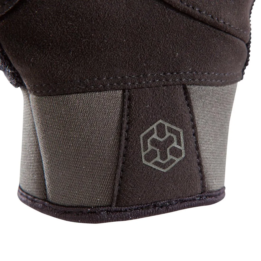 500 Weight Training Glove With Rip-Tab Cuff - Black/Khaki