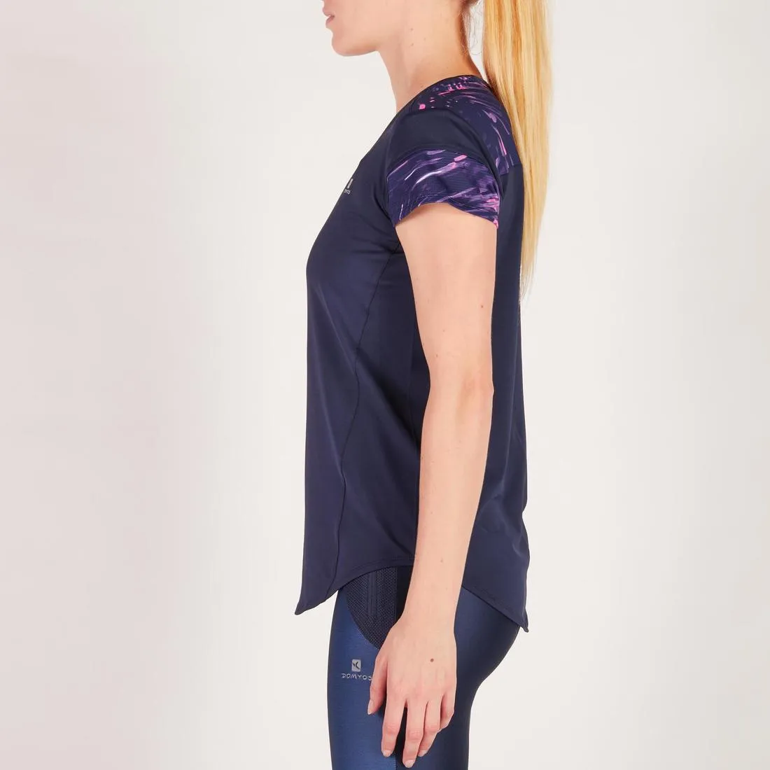 500 Women's Cardio Fitness T-Shirt - Navy