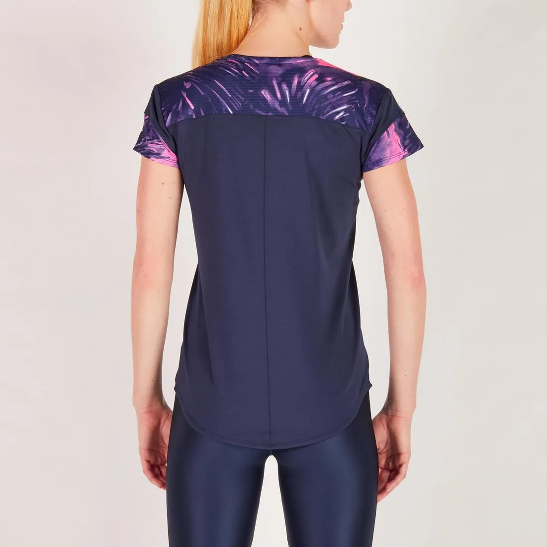 500 Women's Cardio Fitness T-Shirt - Navy