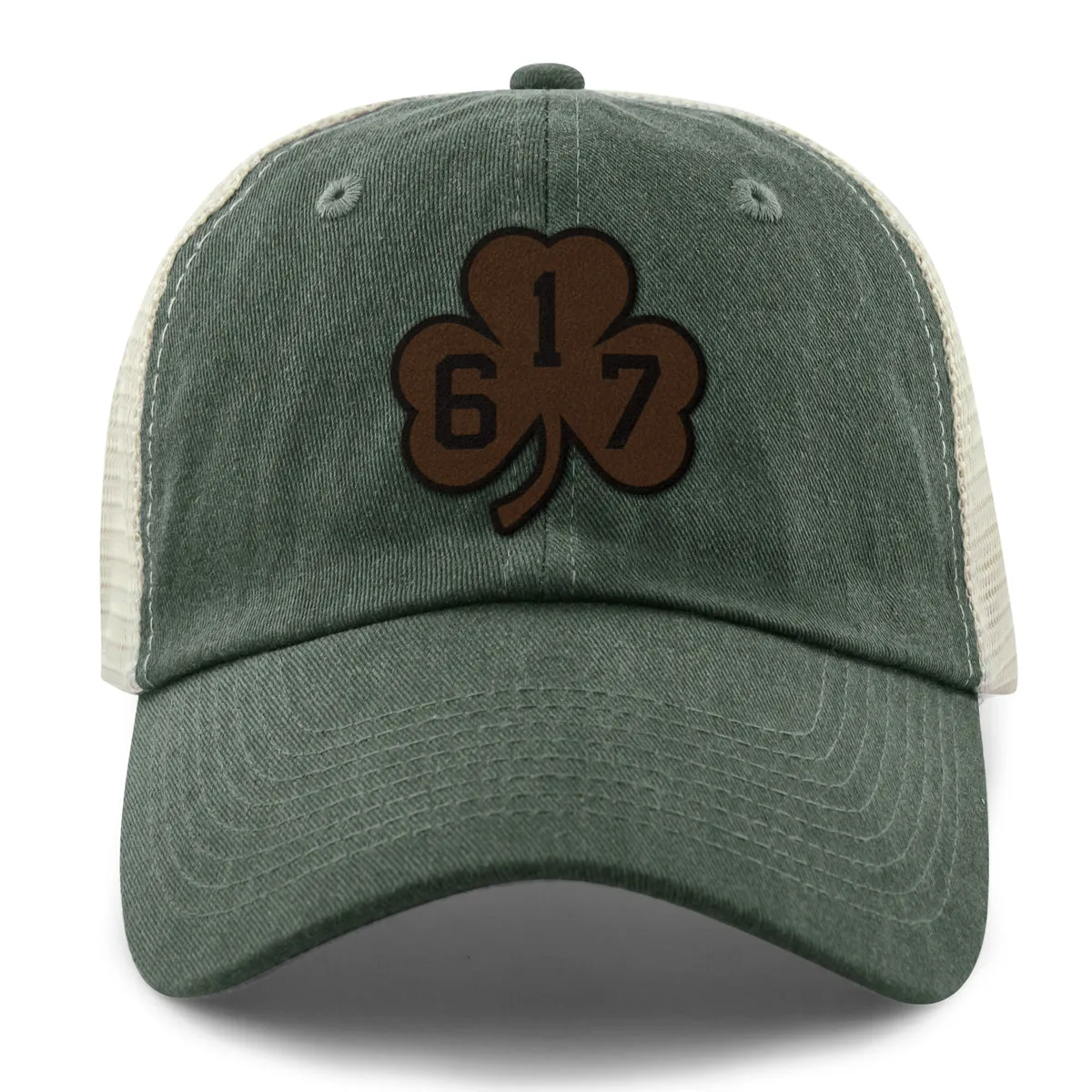 617 Shamrock Leather Patch Relaxed Trucker