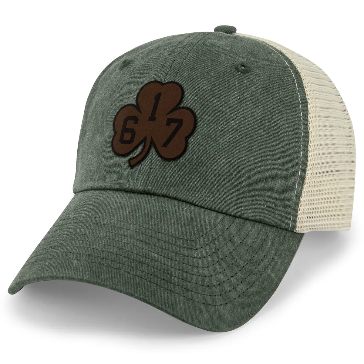 617 Shamrock Leather Patch Relaxed Trucker