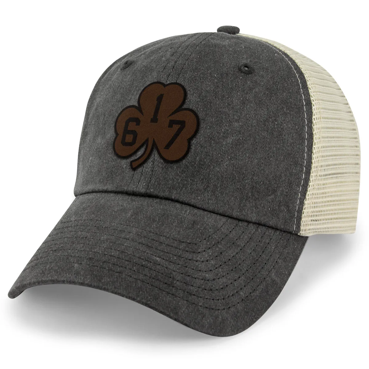 617 Shamrock Leather Patch Relaxed Trucker