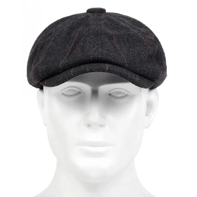 8-Panel Vintage Newsboy Cap