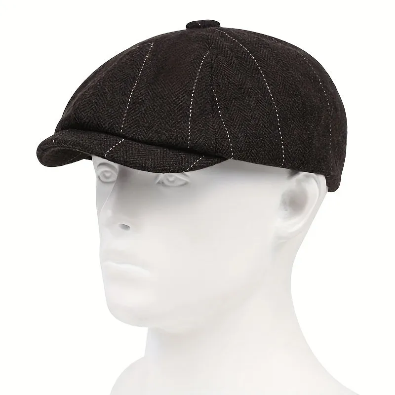 8-Panel Vintage Newsboy Cap