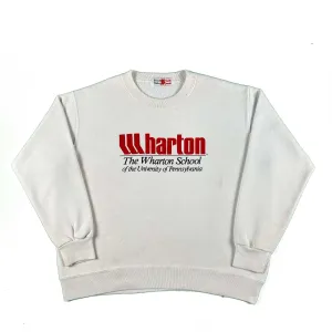 80s/90s UPenn Wharton School Sweatshirt- XL