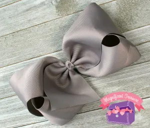 8" Solid Color Ribbon Hair Bow