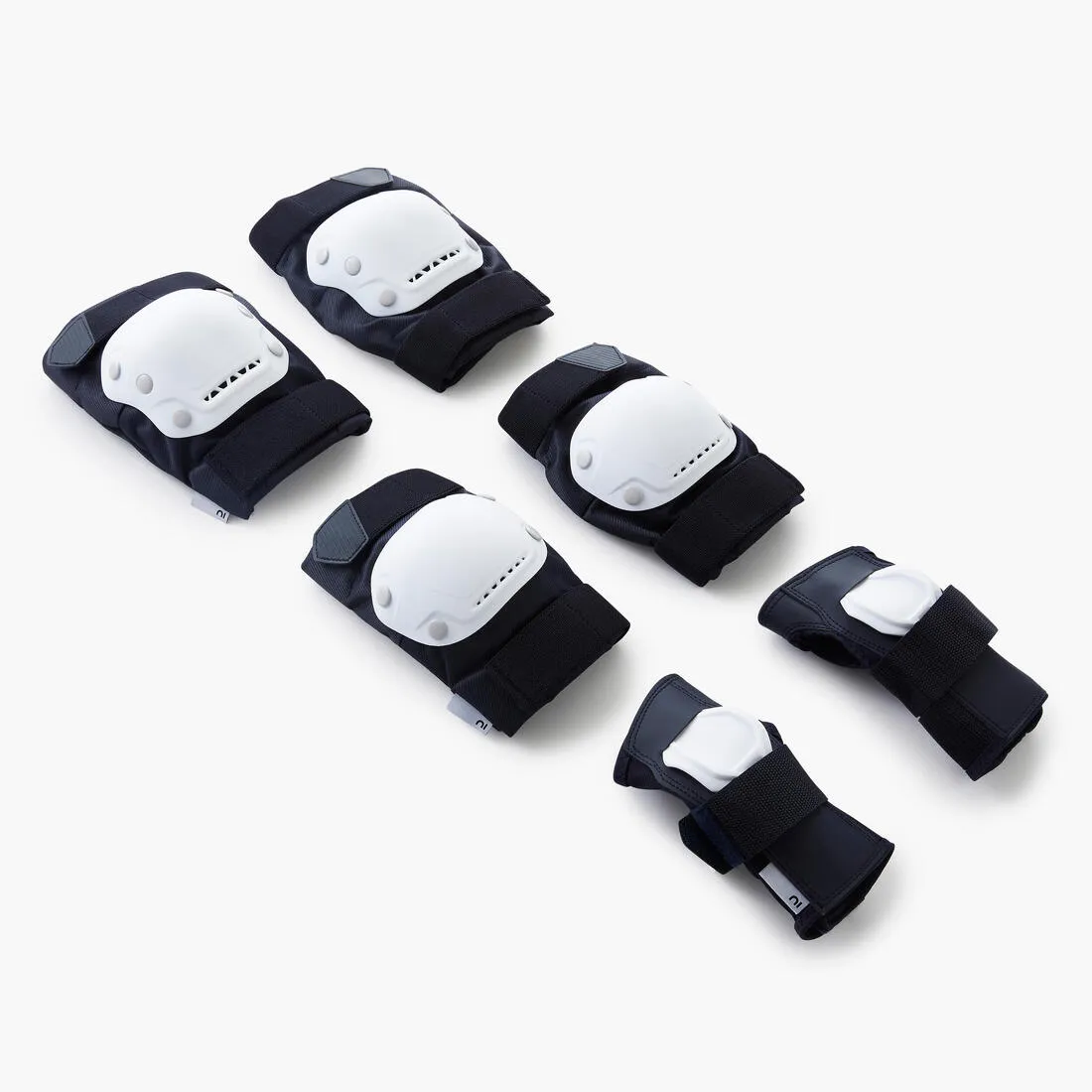 Adult 2 x 3-Piece Inline Skate Protection Set FIT500 - Grey/Peppermint