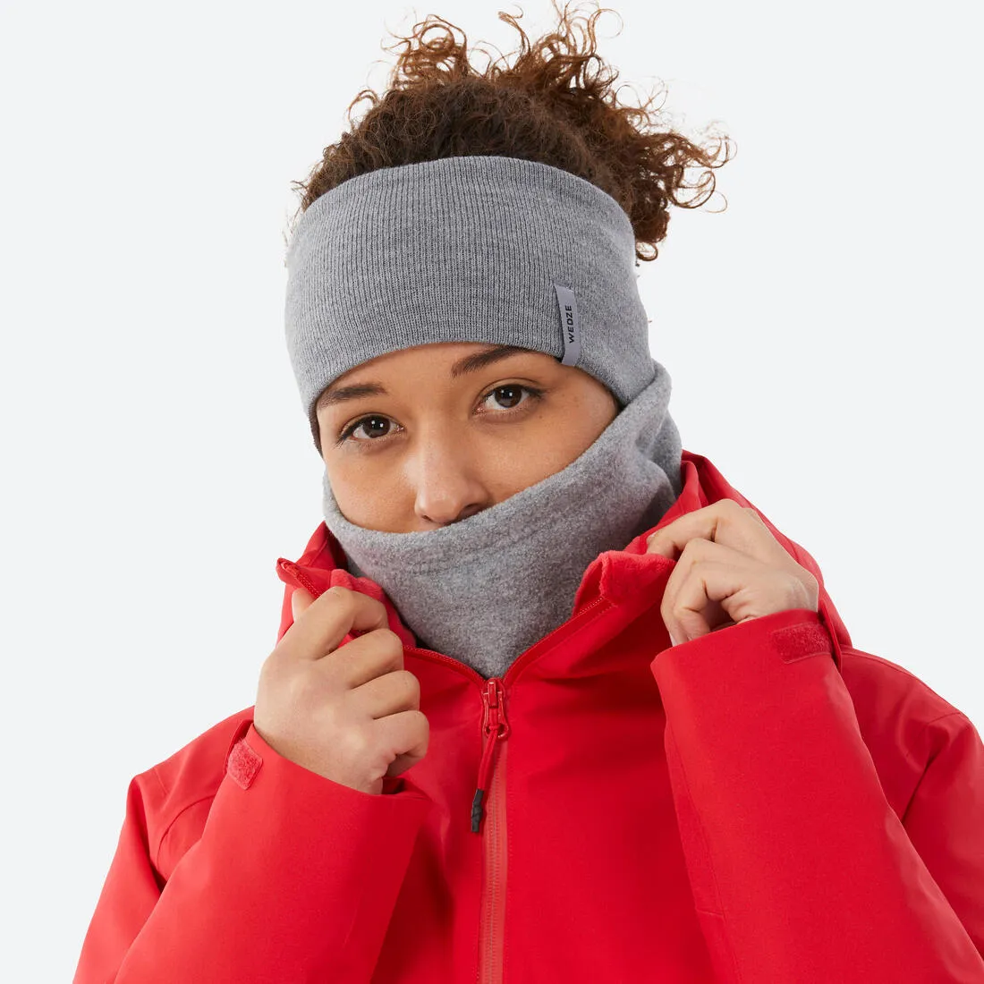 ADULT SKI HEADBAND - SIMPLE - BURGUNDY