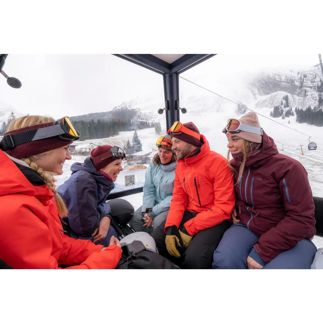 ADULT SKI HEADBAND - SIMPLE - BURGUNDY