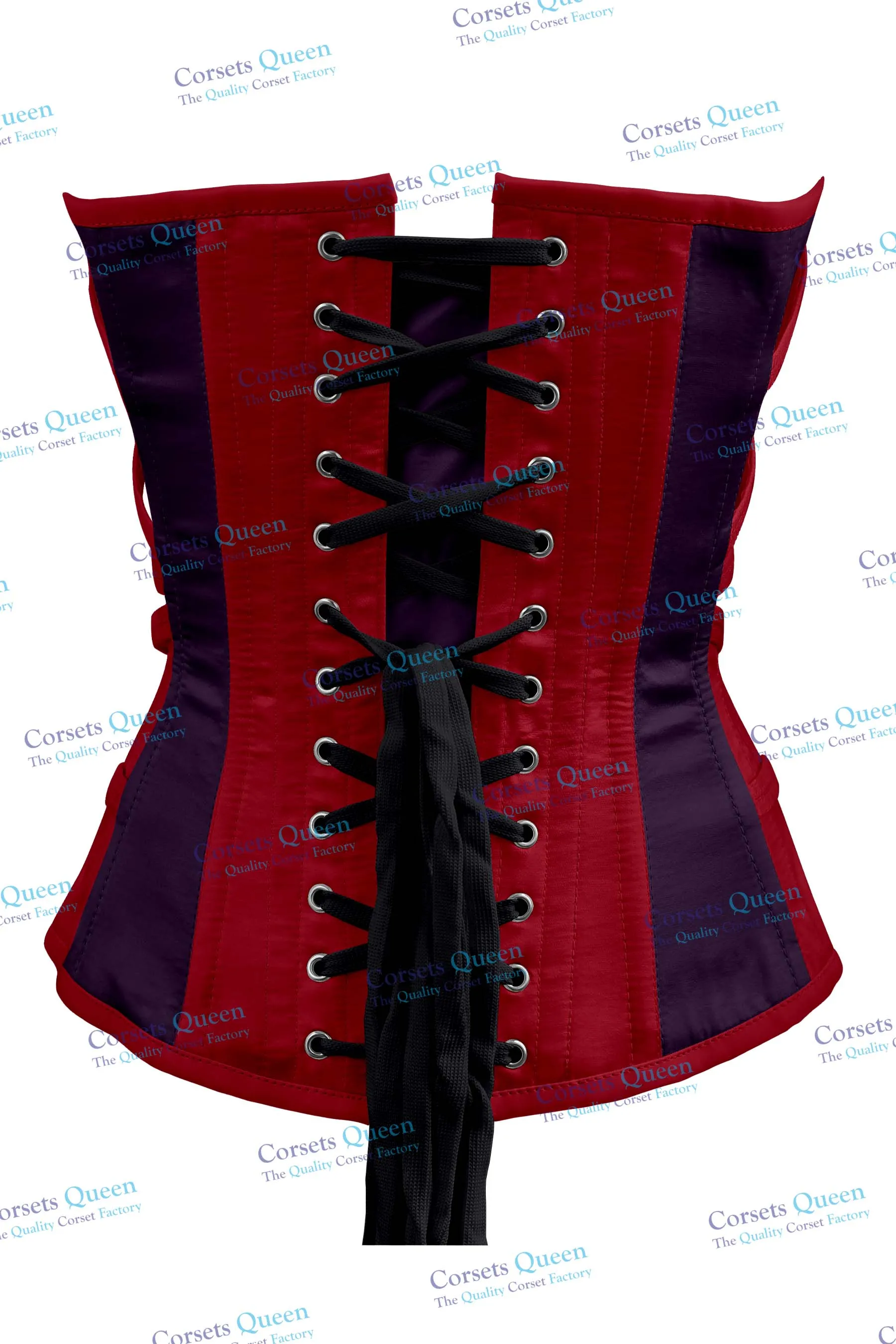 Aisling Satin Overbust Corset With Buckles