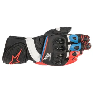 Alpinestars Honda GP Plus R V2 Gloves Black / Bright Red / Blue