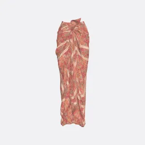 ALTA MODA MIAMI LONG DRAPED FLORAL SKIRT