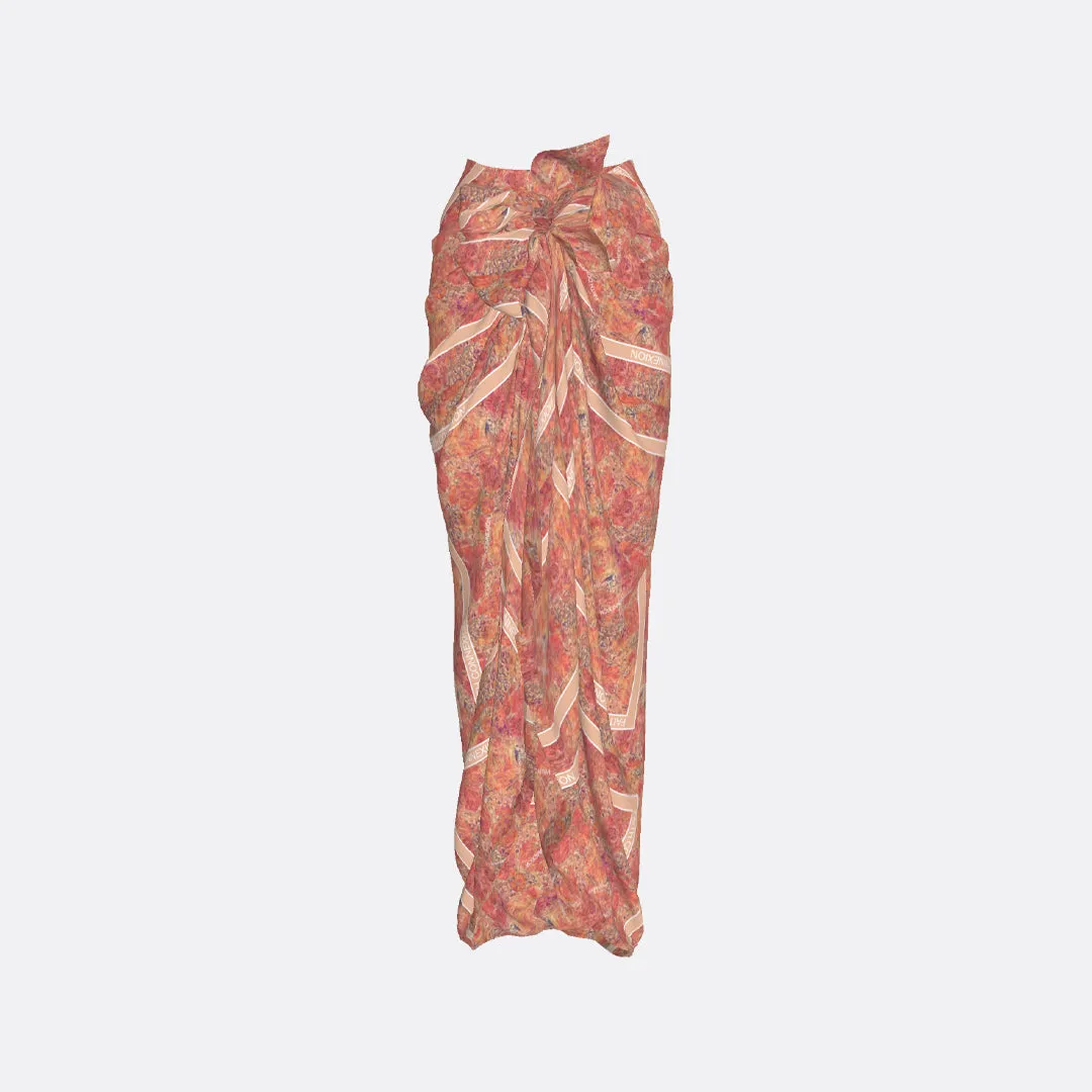 ALTA MODA MIAMI LONG DRAPED FLORAL SKIRT