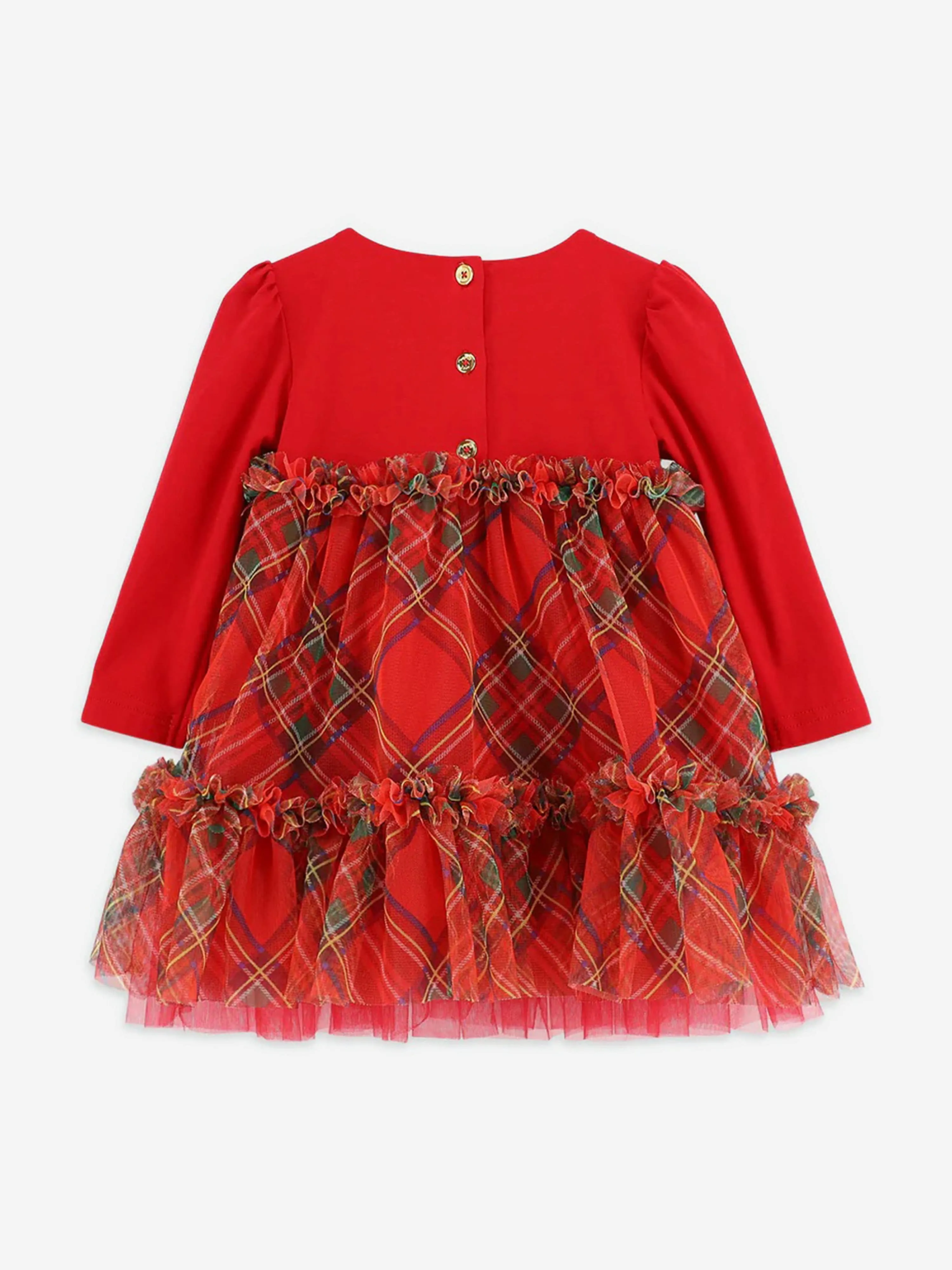 Angels Face Baby Girls Tavia tartan Dress in Red