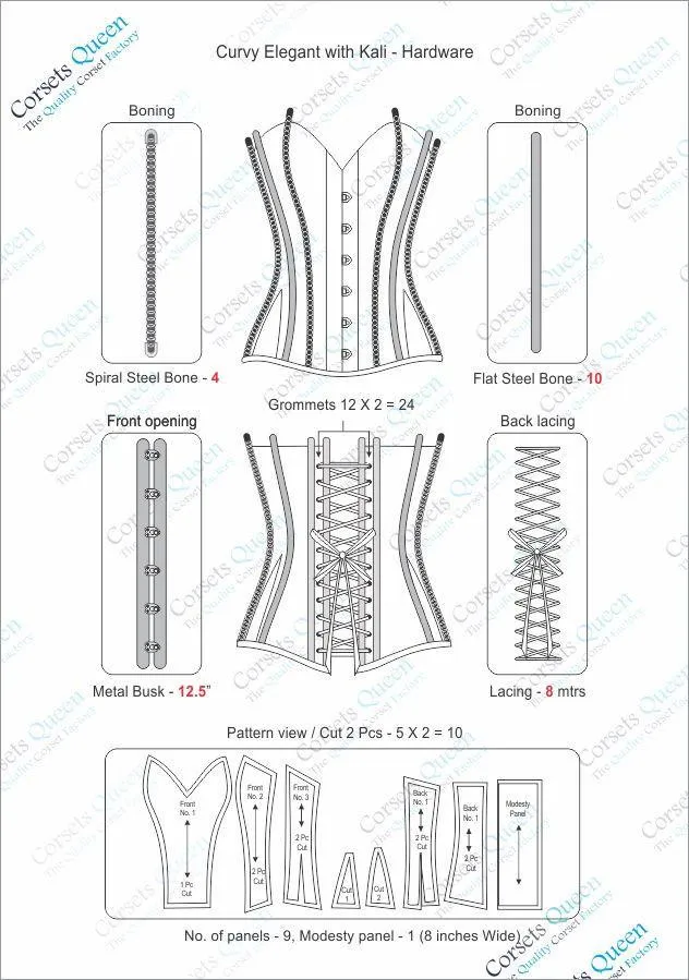 Anjanette Satin Overbust Corset