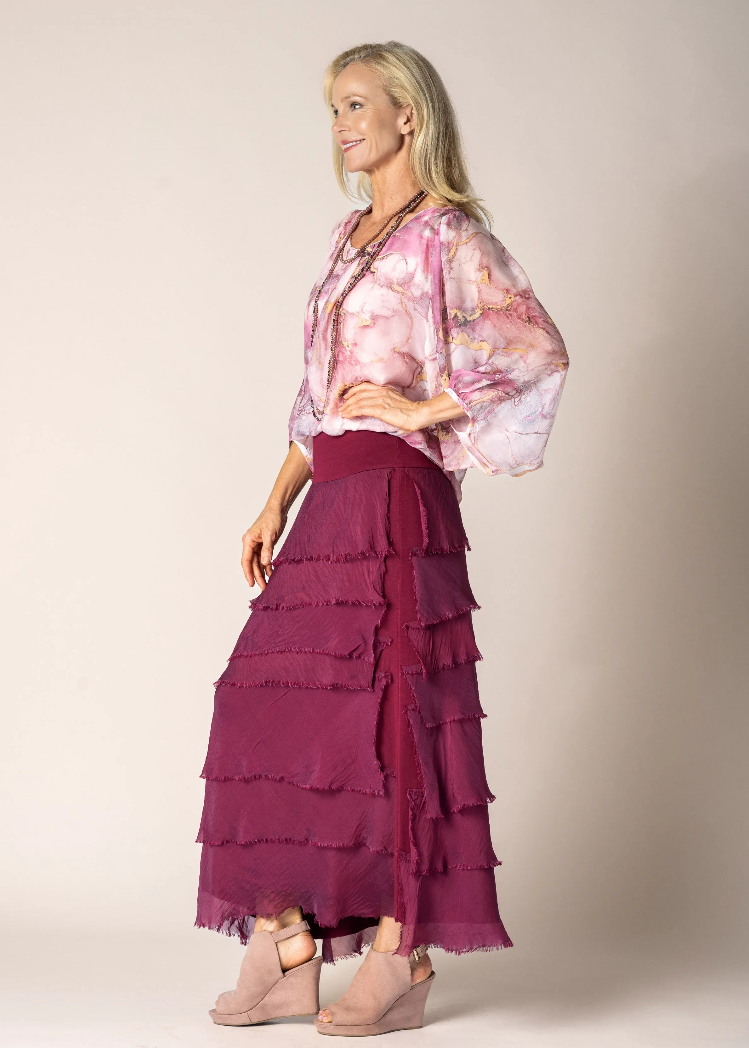 Arwen Silk  Top in Tutu