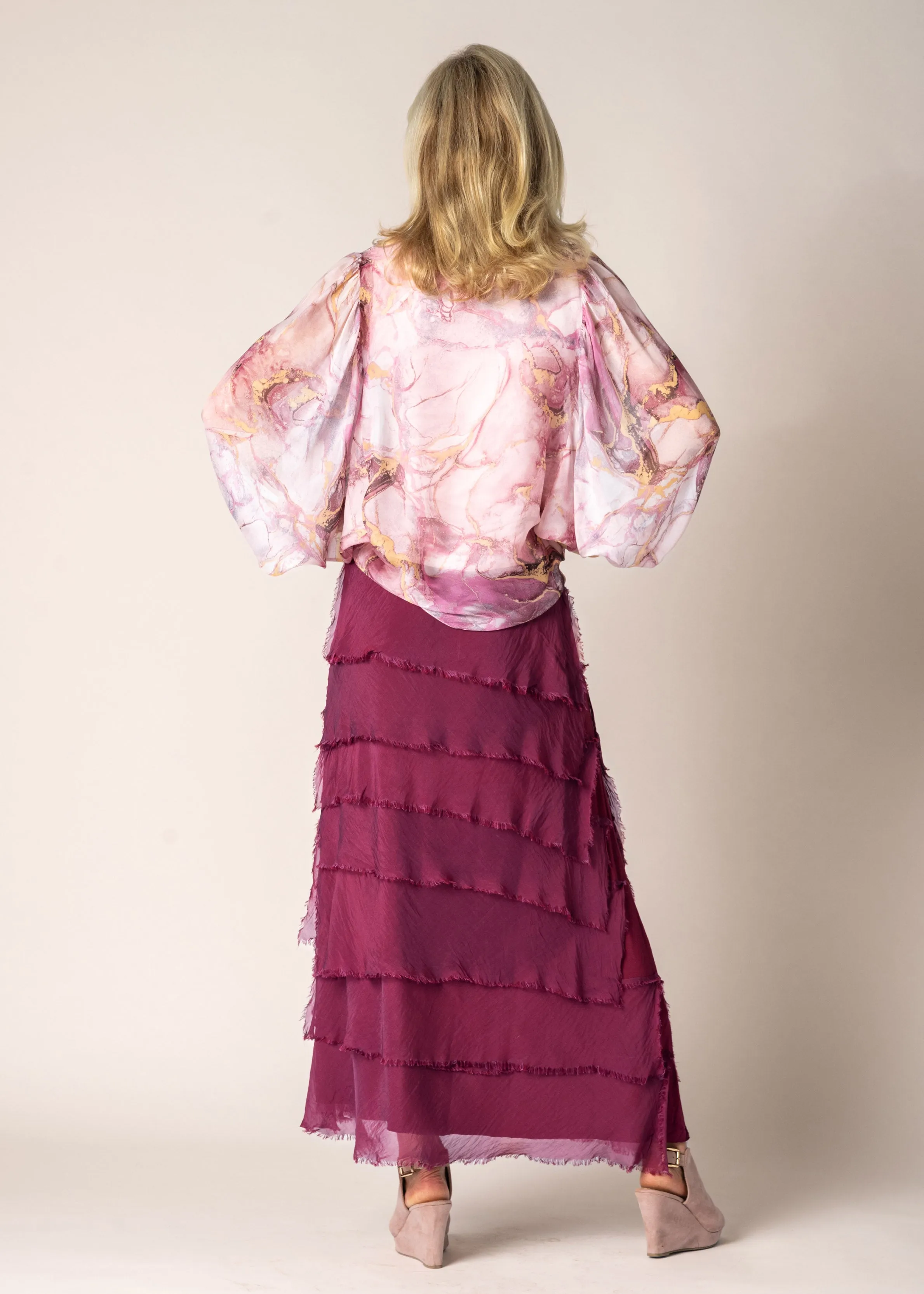 Arwen Silk  Top in Tutu