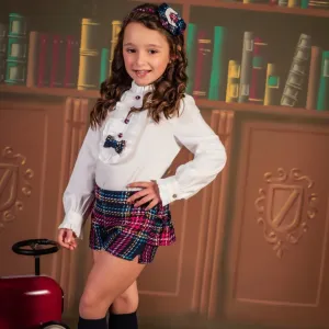 BABINE - Tartan Short Set - Red