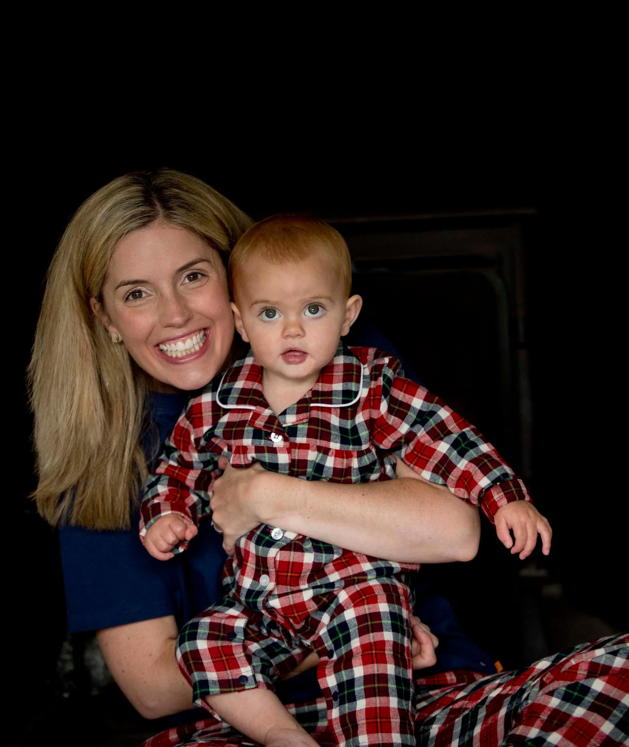 Baby Girls Check All-in-One Pyjamas