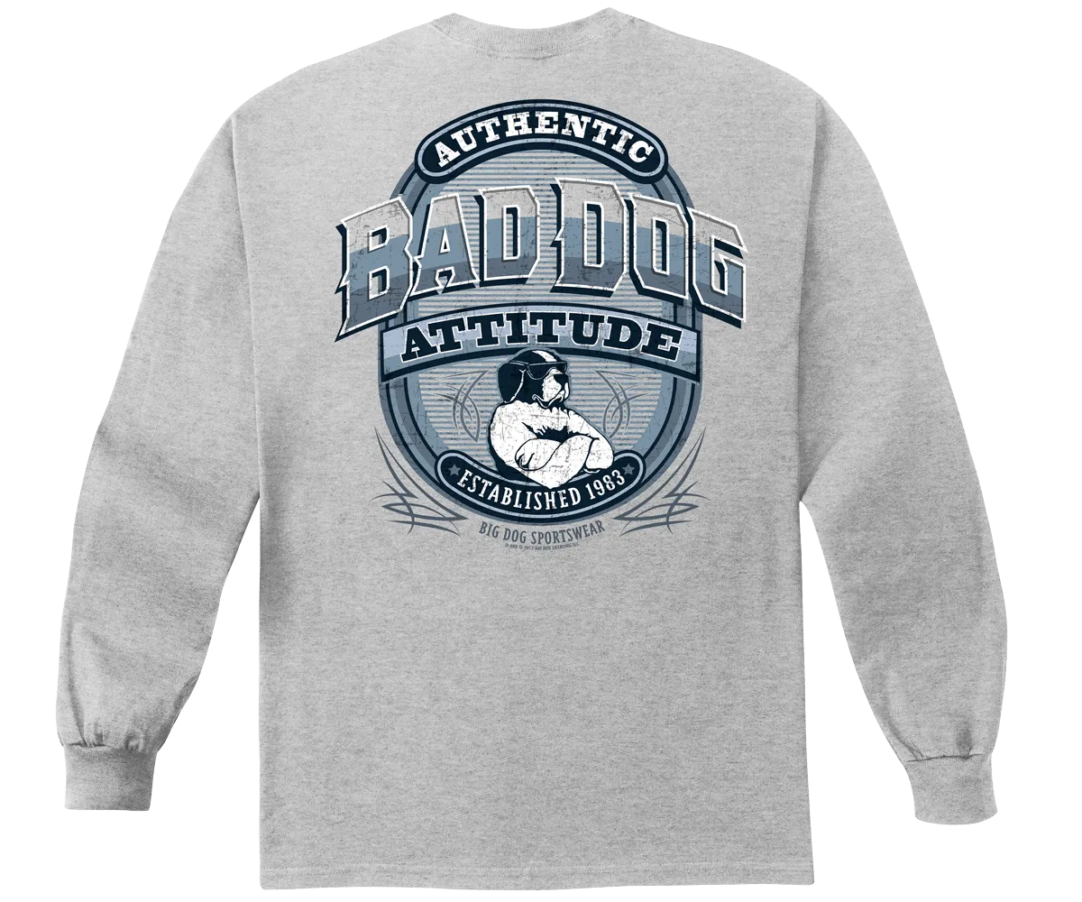 Bad Dog Attitude Since 83 Long Sleeve T-Shirt