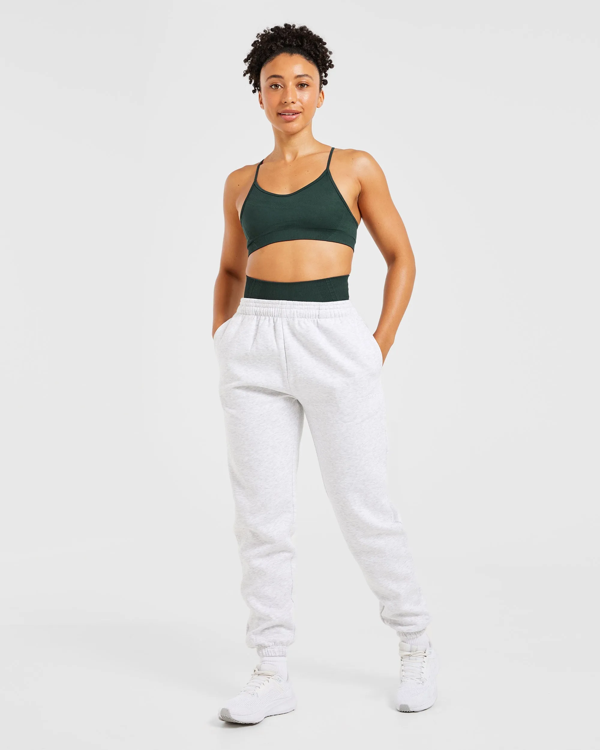 Balance V3 Seamless Strappy Sports Bra - Dark Green