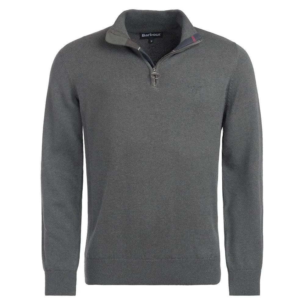Barbour Cotton Half Zip Knitted Jumper