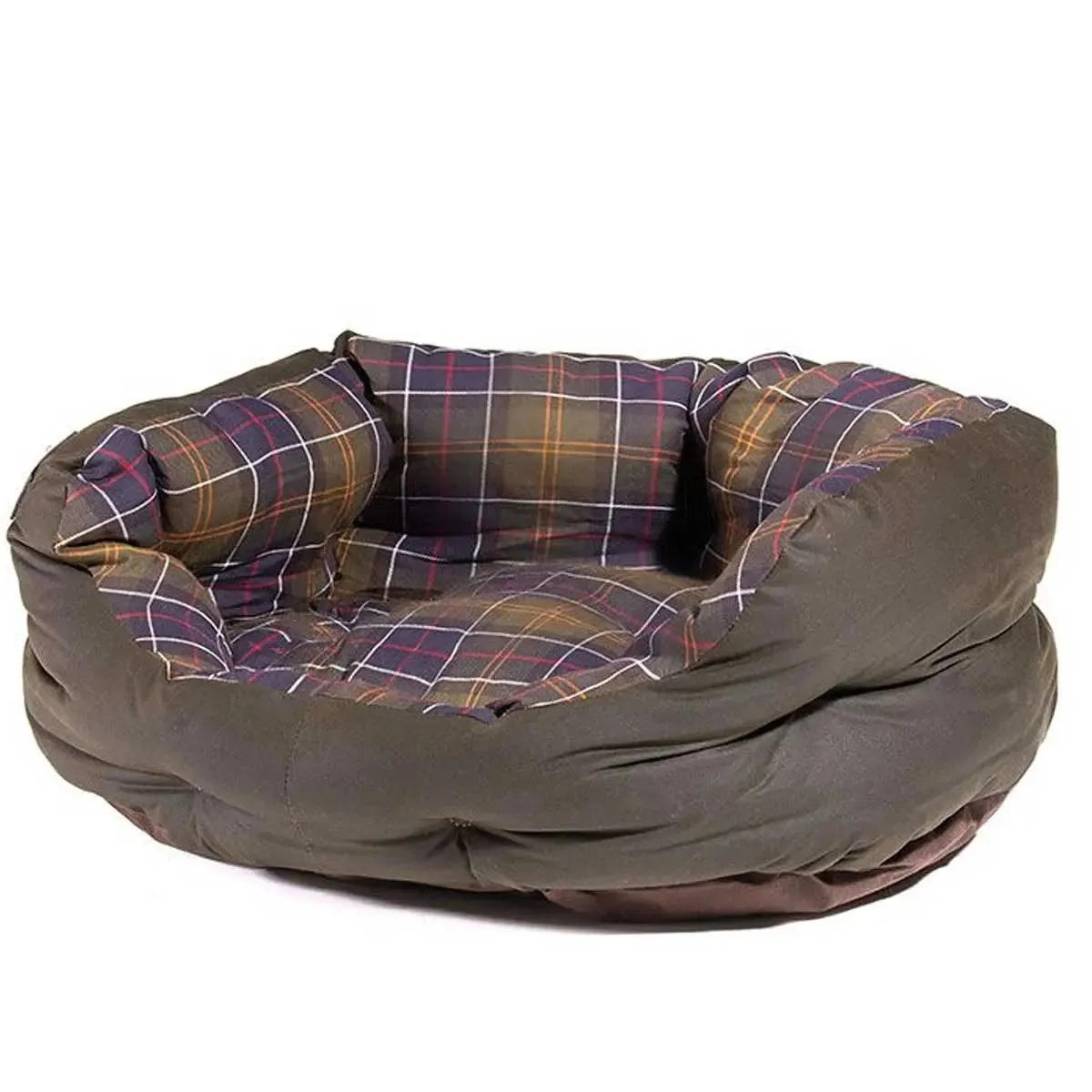 BARBOUR Wax & Cotton Dog Bed - Classic Tartan