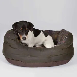 BARBOUR Wax & Cotton Dog Bed - Classic Tartan