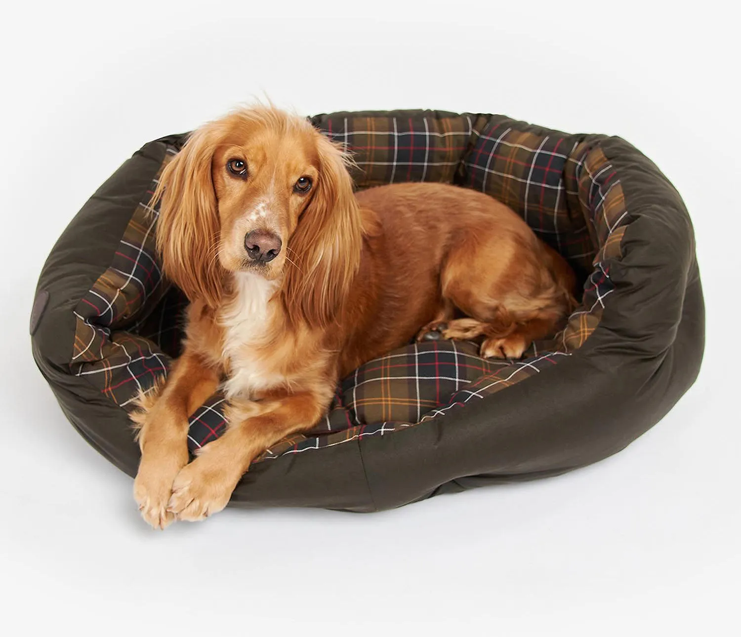 Barbour Waxed Cotton Dog Bed 35"