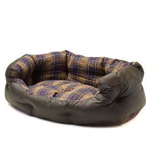 Barbour Waxed Cotton Dog Bed 35"