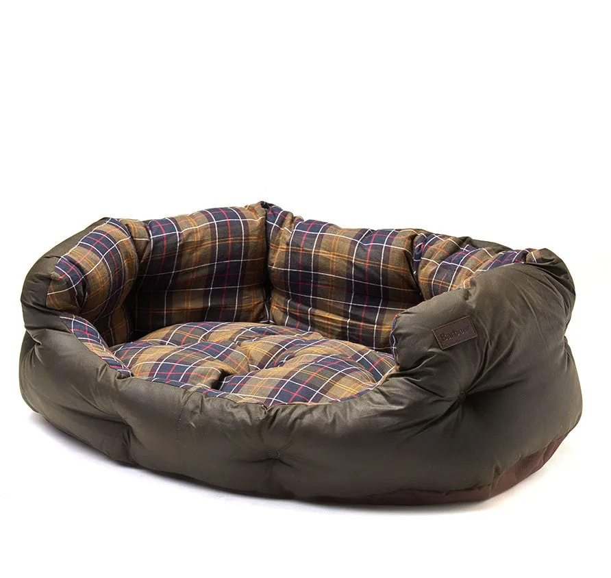 Barbour Waxed Cotton Dog Bed 35"