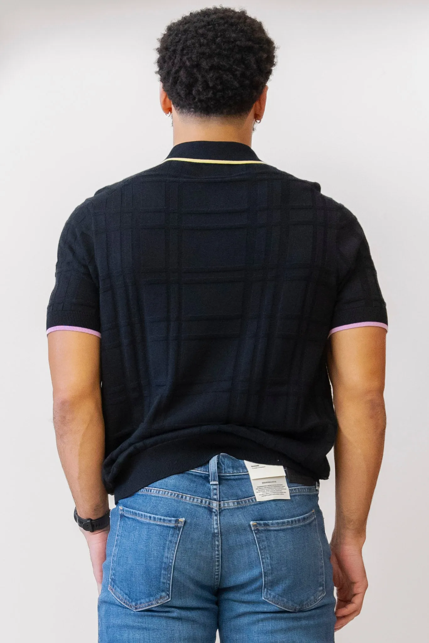 BEN SHERMAN Tartan Polo