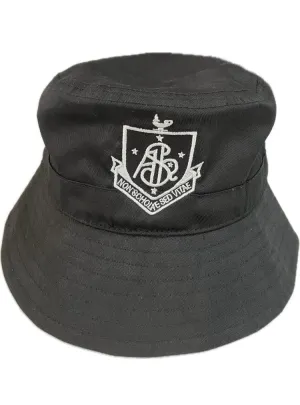 Black Bucket Hat with Adjustable Toggle - AHS