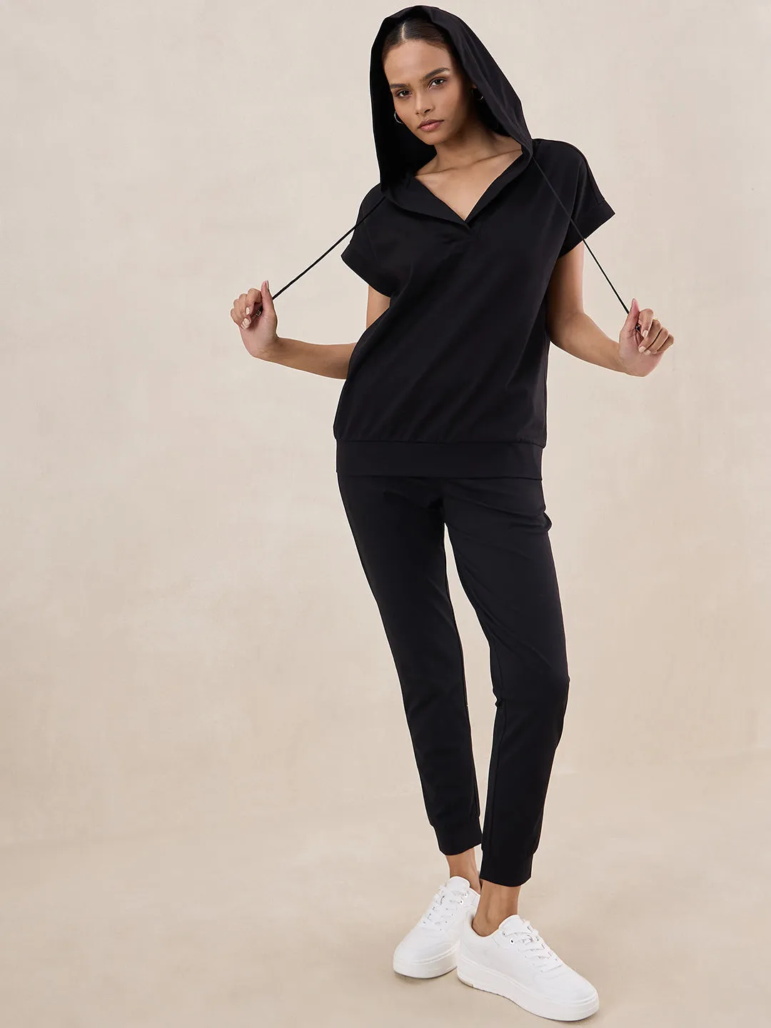 Black Hoodie Travelwear Set