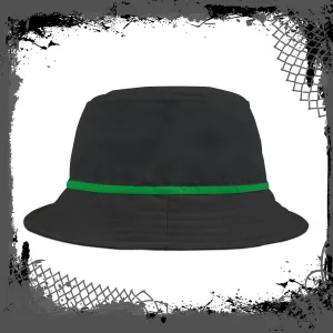 BLK/GRN "Slick" Bucket Fedora