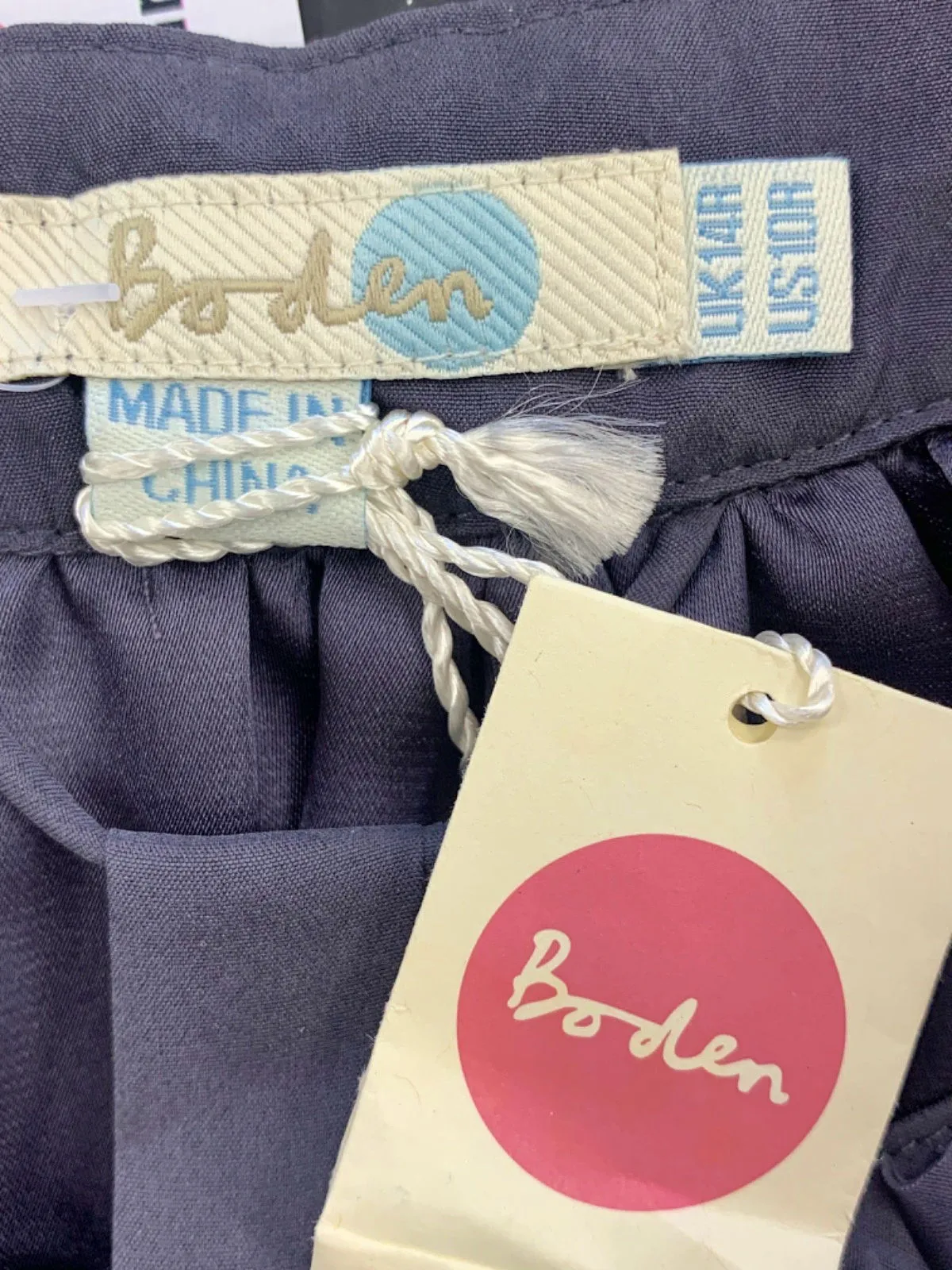 Boden Purple Embellished Silk Dress UK 14