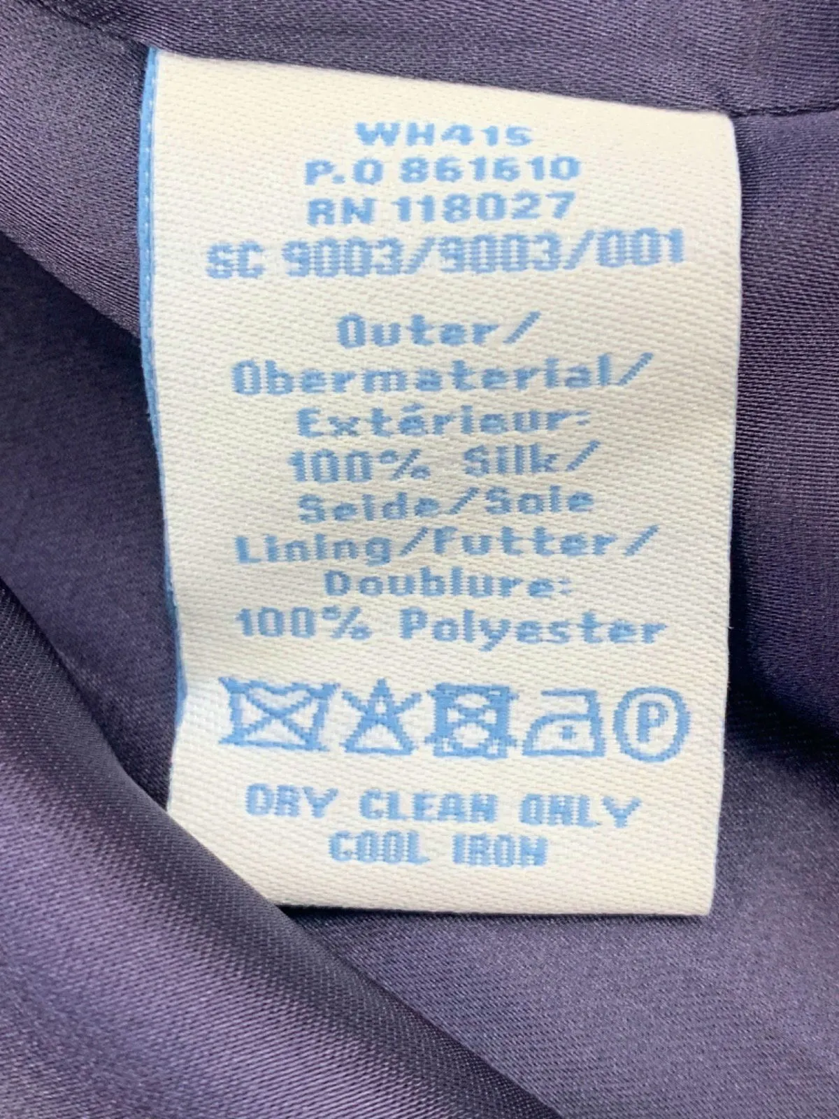 Boden Purple Embellished Silk Dress UK 14