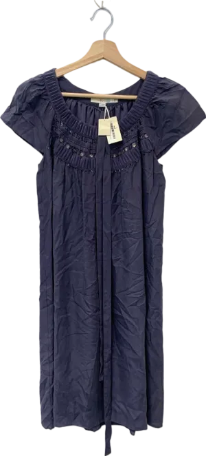 Boden Purple Embellished Silk Dress UK 14