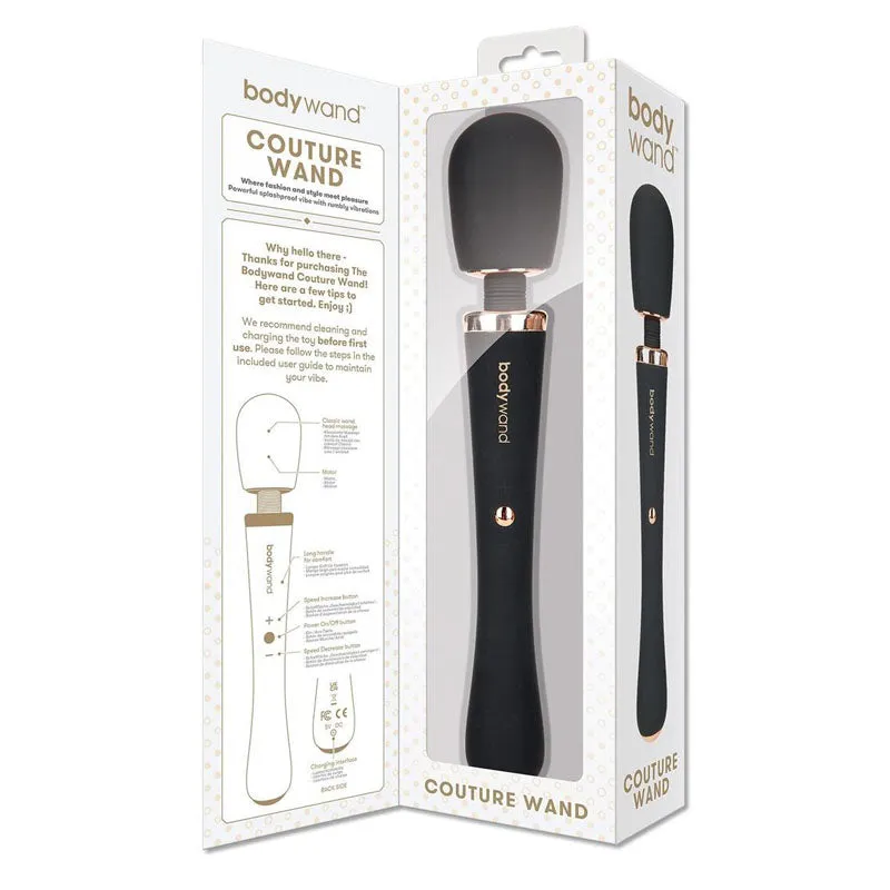 Bodywand Couture Wand - Rechargeable Massager -  Black