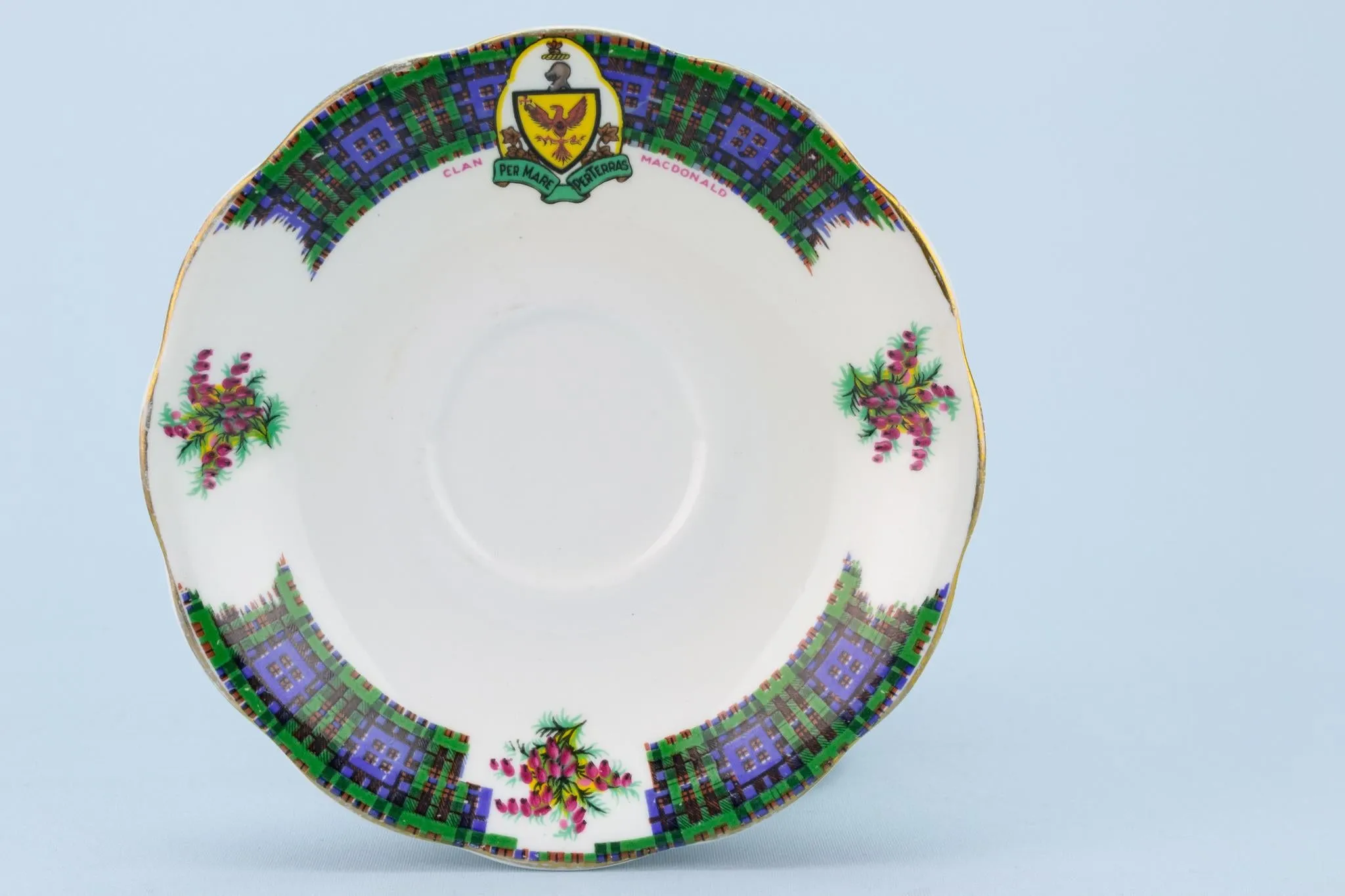 Bonnie Scotland Tartan Tea Set