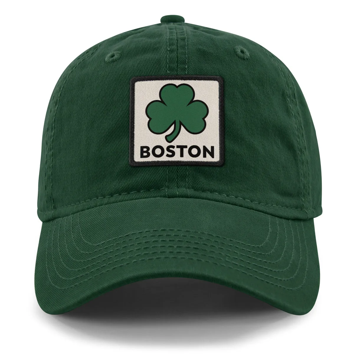 Boston Shamrock Printed Patch Dad Hat