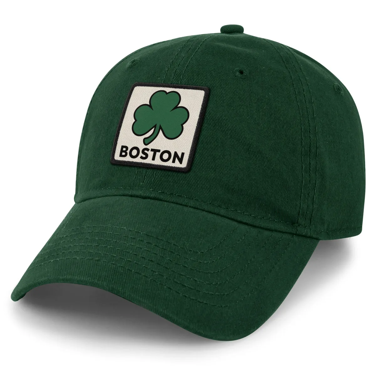 Boston Shamrock Printed Patch Dad Hat
