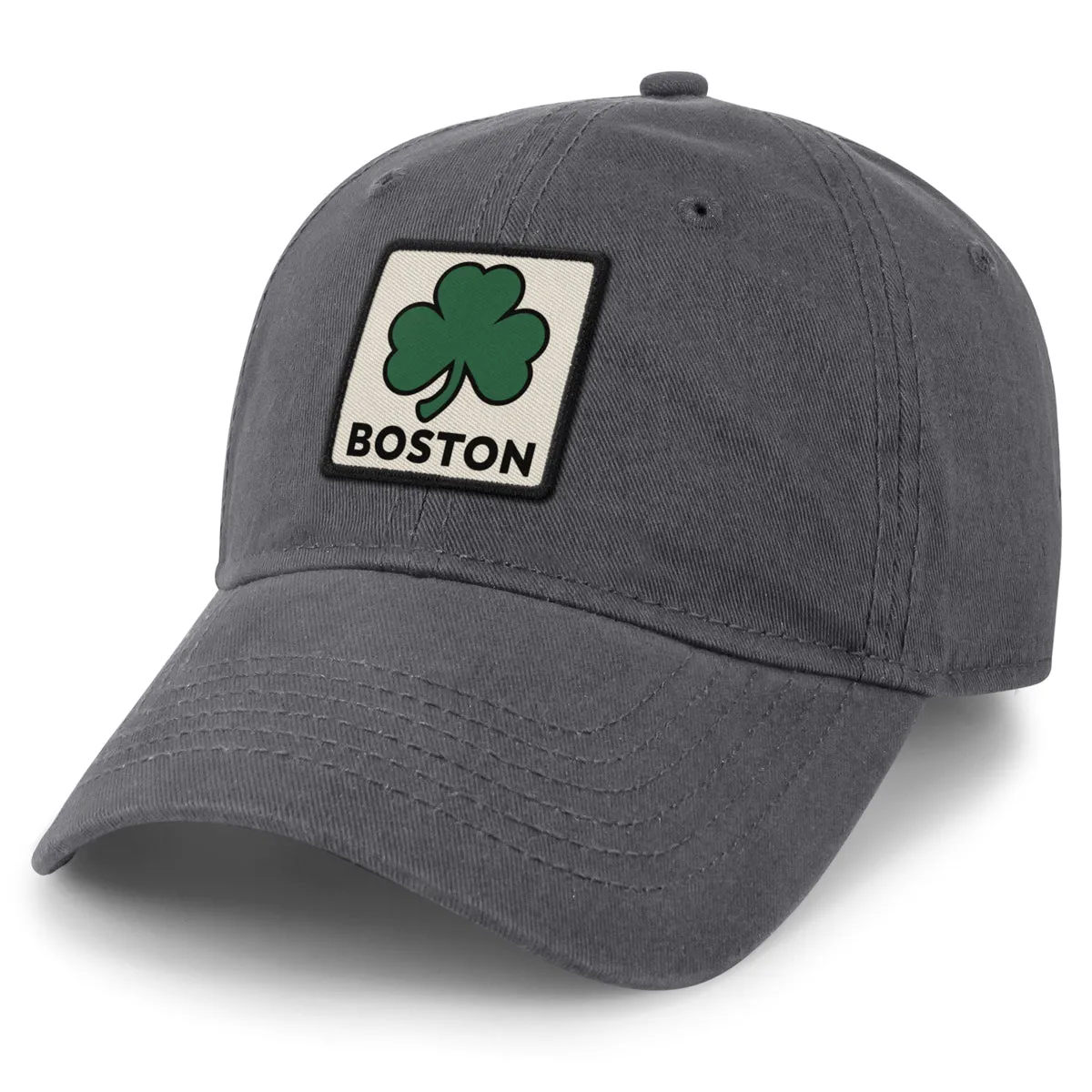 Boston Shamrock Printed Patch Dad Hat