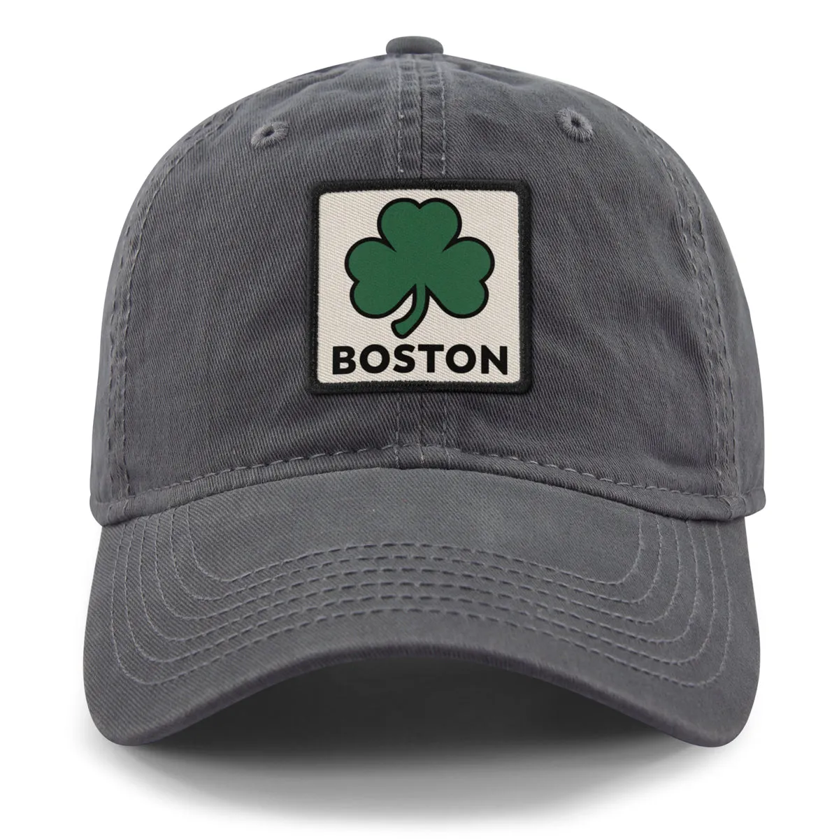 Boston Shamrock Printed Patch Dad Hat