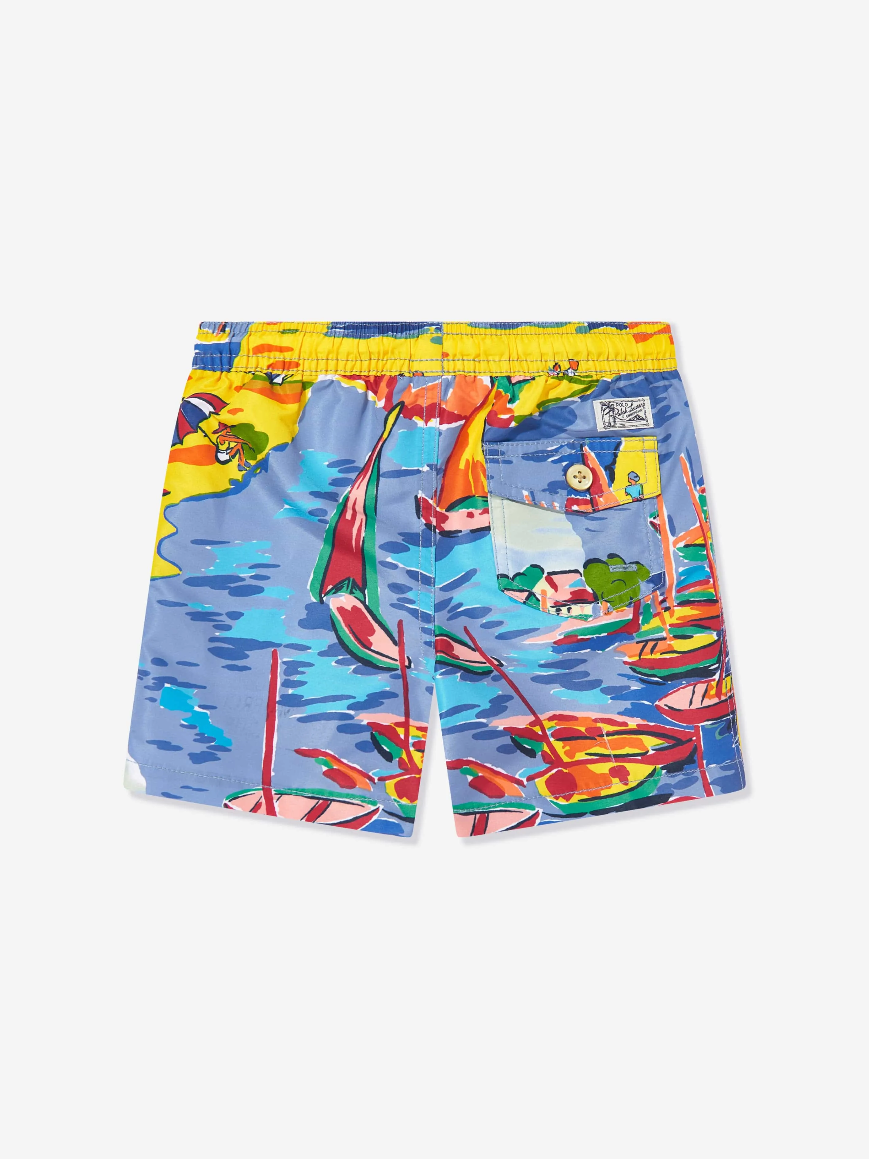 Boys Seaside Village Haven Swim Short in Multicolour